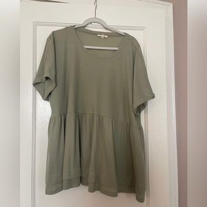Sage short sleeve. Babydoll top